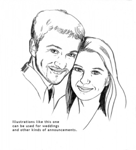 Invitation Line Illustration Art