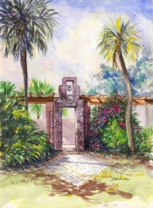 Art-Center-Gate-Watercolor-Art